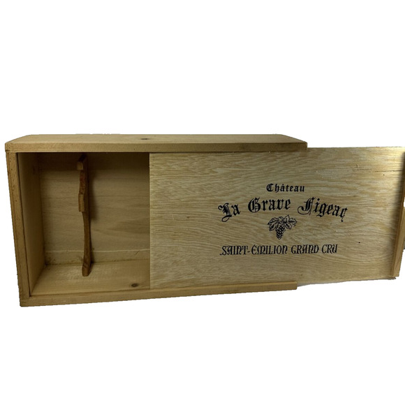 Chateau La Grave Figeac Wine Box Saint-Emilion Grand‎ Cru Wooden Storage - Picture 12 of 15